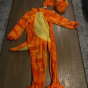 Orange Dinosaur Costume with Hat